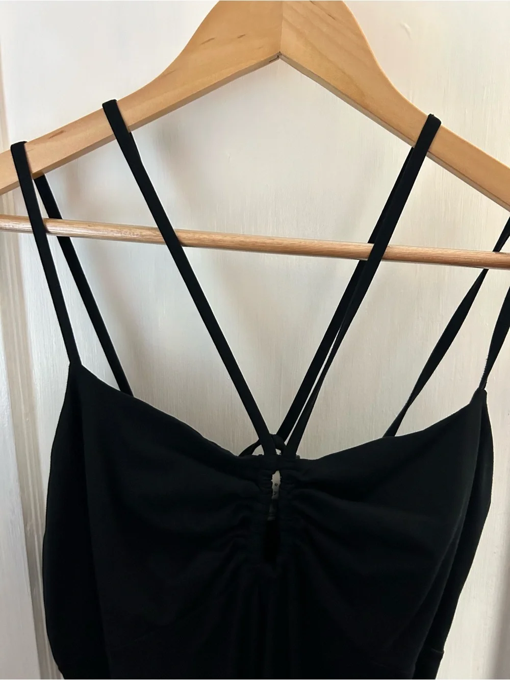 Black Strappy Midi Dress